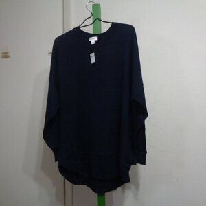 Avenue Womens Dk Blue Tully Sweather Sz 22/24 Plus